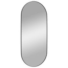 Vidaxl Nástěnné zrcadlo černé 45x100 cm oválné