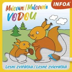 Malování / Maľovanie vodou - Lesní zvířátka / Lesné zvieratká