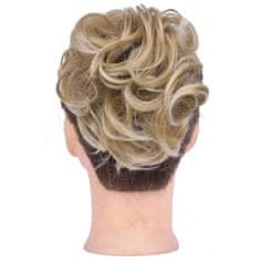 Trendy Vlasy Příčesek - drdol na gumičce 27H613 (melír karamelové a beach blond)