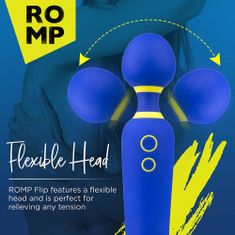 Romp Flip Wand Massager Blue