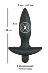 Orion Black Velvets Vibrating Plug Small