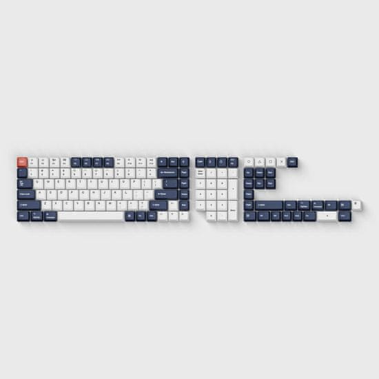 Keychron Vyměnitelné klávesy OEM Dye-Sub PBT Keycaps Set, Bluish Black White