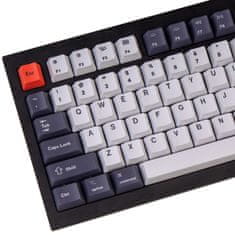 Keychron Vyměnitelné klávesy OEM Dye-Sub PBT Keycaps Set, Bluish Black White