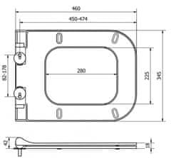 Mexen TEO SLIM Soft Close sedátko DUROPLAST 39070100 - MEXEN