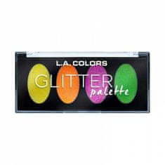 L.A. Colors Paletka očních stínů Glitter Palette 4,4g - CGP694 - Delightful