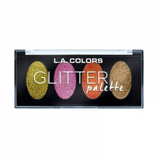 L.A. Colors Paletka očních stínů Glitter Palette 4,4g