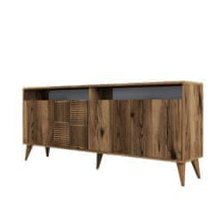 Hanah Home Skříňka Milan - Walnut, Ořech