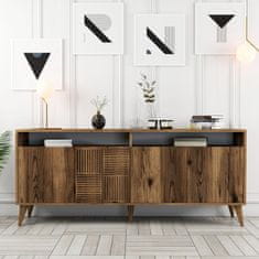 Hanah Home Skříňka Milan - Walnut, Ořech