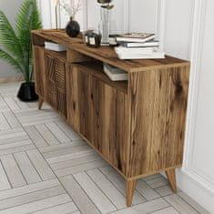 Hanah Home Skříňka Milan - Walnut, Ořech