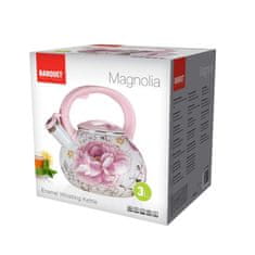 Banquet Konvice smaltovaná pískací MAGNOLIA 3 l, sada 2 ks