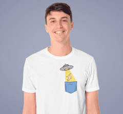 Fenomeno Pánské tričko Ufo Velikost: L, Barva trička: Bílé