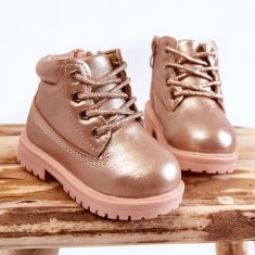 Dětské boty Trapper Boots Gold Pink Dexter velikost 25