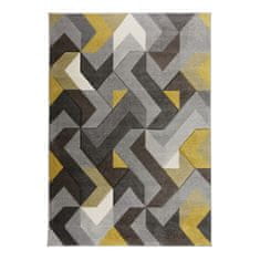 Flair Rugs Kusový koberec Hand Carved Aurora Grey/Ochre 120x170 cm