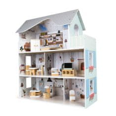 LEBULA Domeček pro panenky s nábytkem Emma Residence Ecotoys