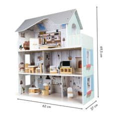 LEBULA Domeček pro panenky s nábytkem Emma Residence Ecotoys