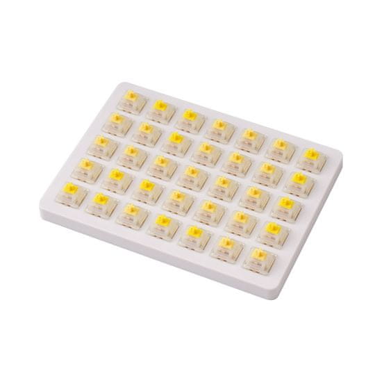 Gateron Cap V2 Mechanické Spínače Switch Set Cap Milky-Yellow 35 ks.