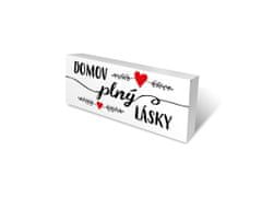 Nekupto Dřevěné špalíčky Domov plný lásky .Sladký domov