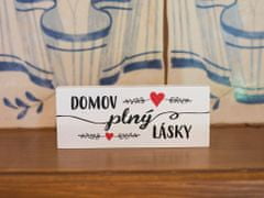 Nekupto Dřevěné špalíčky Domov plný lásky .Sladký domov