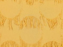 Beliani Sada 2 polštářů s třásněmi 45 x 45 cm žluté AGASTACHE