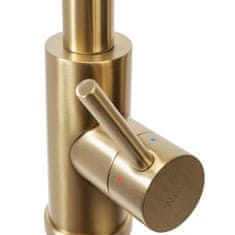 BPS-koupelny Dřezová baterie REA FRESH s výsuvnou sprškou zlatá kartáčovaná