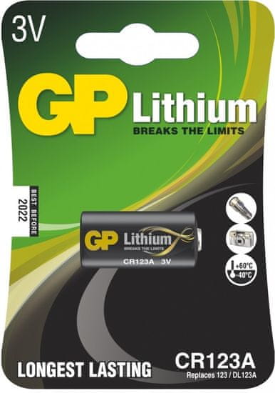 GP baterie CR123A GP lithium