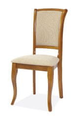 CASARREDO Jídelní čalouněná židle MN-SC tm. ořech/T01