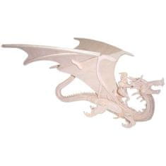 Woodcraft Woodcraft Dřevěné 3D puzzle zvířata drak a rytíř