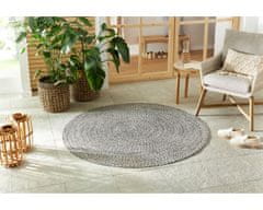 NORTHRUGS Kusový koberec Braided 105552 Melange kruh – na ven i na doma 150x150 (průměr) kruh