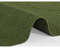 NORTHRUGS Kusový koberec Braided 105554 Green kruh – na ven i na doma 150x150 (průměr) kruh