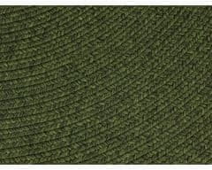 NORTHRUGS Kusový koberec Braided 105554 Green kruh – na ven i na doma 150x150 (průměr) kruh