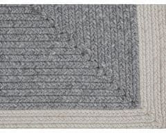 NORTHRUGS Kusový koberec Braided 105555 Grey Creme – na ven i na doma 80x150