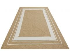 NORTHRUGS Kusový koberec Braided 105556 Creme Beige – na ven i na doma 80x150