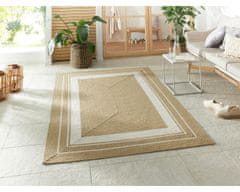 NORTHRUGS Kusový koberec Braided 105556 Creme Beige – na ven i na doma 80x150