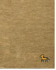 Ručně všívaný kusový koberec Asra wool taupe 120x170