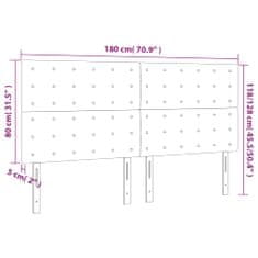 Vidaxl Čelo postele 4 ks bílé 90x5x78/88 cm umělá kůže