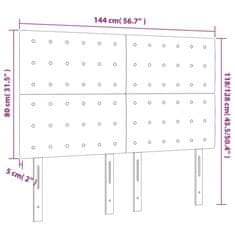 Vidaxl Čela postele 4 ks tmavě modrá 72 x 5 x 78/88 cm samet