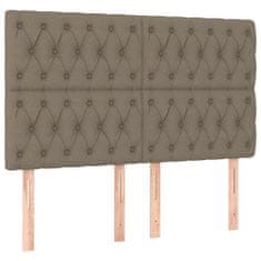Petromila Box spring postel s matrací taupe 140x200 cm textil