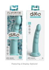 Pipedream Dillio Platinum Slim Seven 7" green silikonové dildo