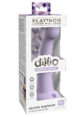 Pipedream Dillio Platinum Secret Explorer 6" purple silikonové dildo