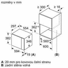 vestavná mikrovlnná trouba BFL524MB0