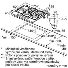 Siemens plynová varná deska EP7A6SB20