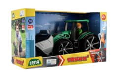LENA Auto Truxx 2 traktor se lžící plast 32cm s figurkou v krabici 37x22x16cm 24m+