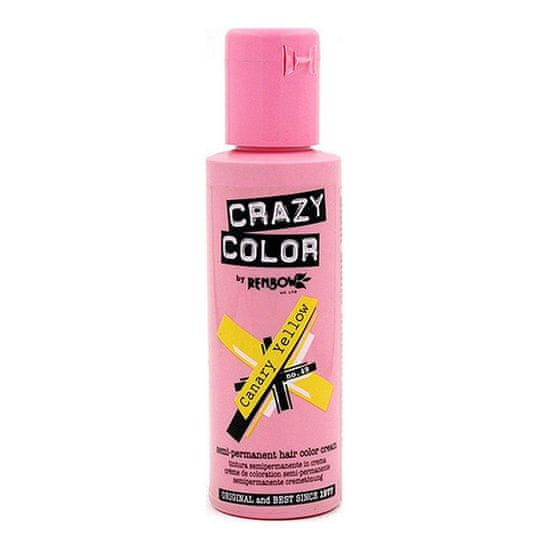 Popron.cz Krátkodobý odstín Canary Yellow Crazy Color Nº 49 (100 ml)