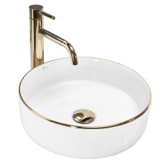 REA umyvadlo na desku Sami - gold edge REA-U6758 - Rea