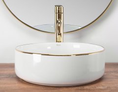 REA umyvadlo na desku Sami - gold edge REA-U6758 - Rea