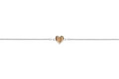 BeWooden Dámský náramek Lini Bracelet Heart stříbrná XS/S 14-18 cm