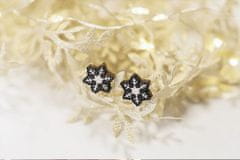 BeWooden Dámské náušnice Brunn Snowflake earrings hnědá One size