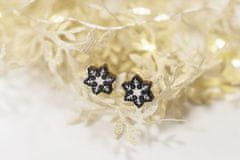 BeWooden Dámské náušnice Brunn Snowflake earrings hnědá One size