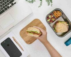 Black+Blum Lunchbox ze stali L, oliwkowy / Black+Blum