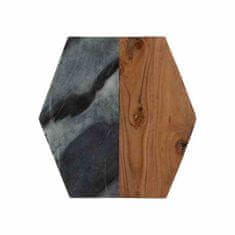 shumee TYP - Deska Hexagon, tmavý mramor-dřevo, Elemen